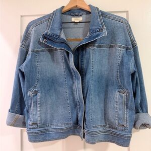 Upwest Bomber Denim Jacket Size L
